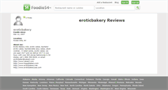 Desktop Screenshot of eroticbakery.foodio54.com
