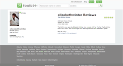 Desktop Screenshot of elizabethwinter.foodio54.com