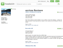 Tablet Screenshot of enricos.foodio54.com