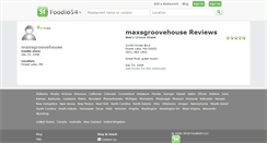 Desktop Screenshot of maxsgroovehouse.foodio54.com