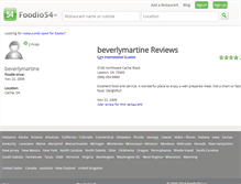 Tablet Screenshot of beverlymartine.foodio54.com