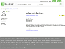 Tablet Screenshot of calakoutis.foodio54.com